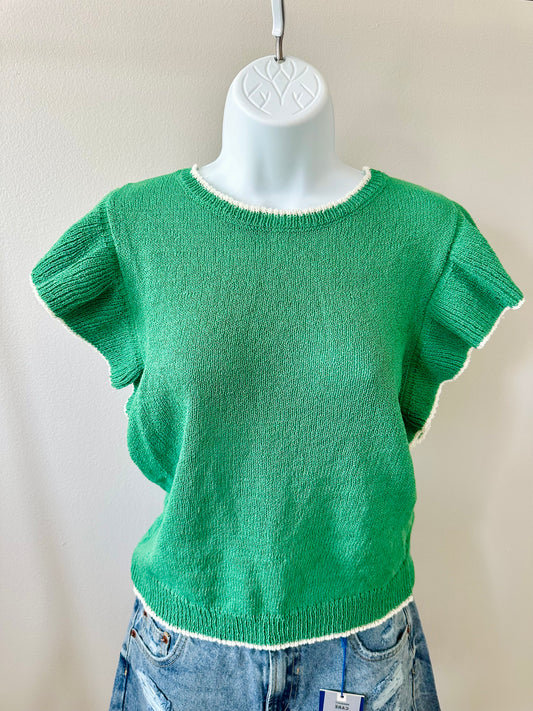 Green Sweater Top