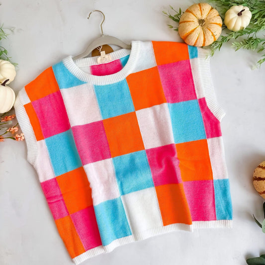 BiBi Checkered Top